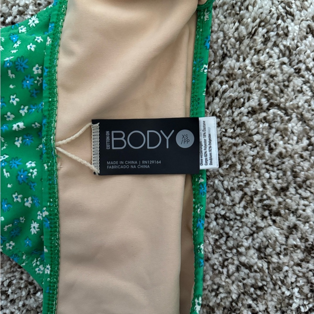 Cotton On Body Green Floral Bikini